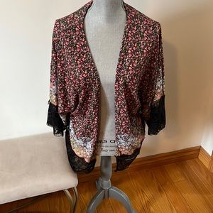 ASOS floral and lace kimono